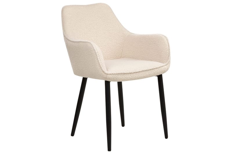 Set med 2 matstolar Alden - Beige, svart - Möbler - Vardagsrum - Stolar & sittmöbler - Karmstolar