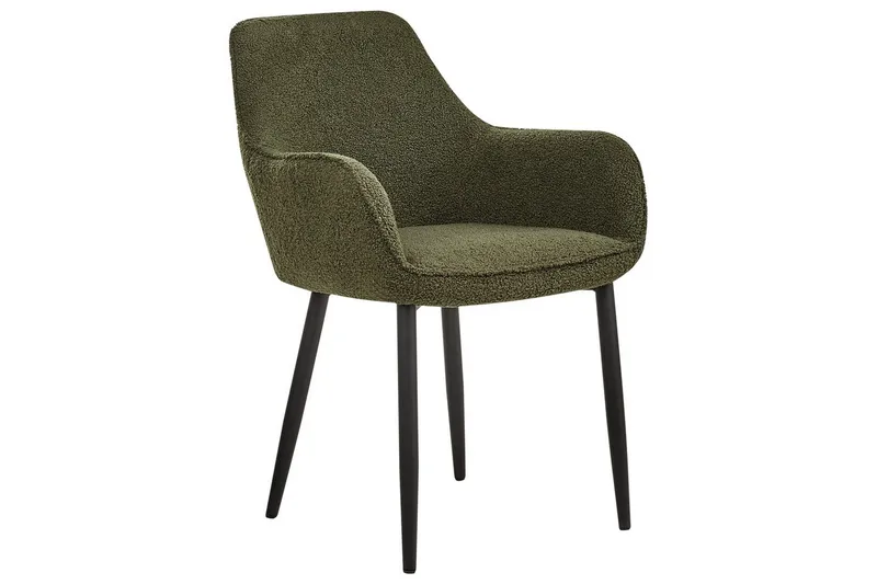 Set med 2 matstolar Alden - Grön, Svart - Möbler - Vardagsrum - Stolar & sittmöbler - Karmstolar