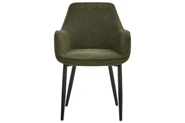 Set med 2 matstolar Alden - Grön, Svart - Möbler - Vardagsrum - Stolar & sittmöbler - Karmstolar