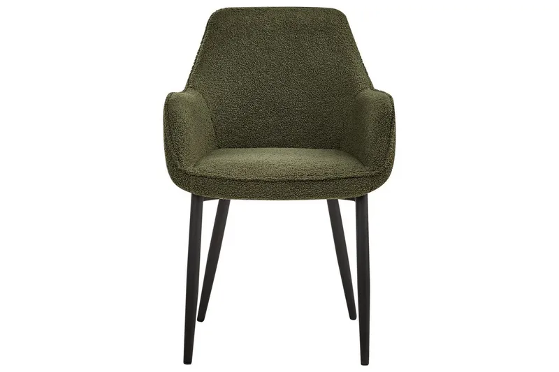 Set med 2 matstolar Alden - Grön, Svart - Möbler - Vardagsrum - Stolar & sittmöbler - Karmstolar