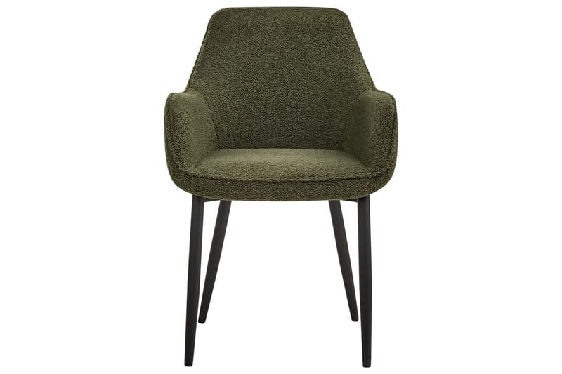 Set med 2 matstolar Alden - Grön, Svart - Möbler - Vardagsrum - Stolar & sittmöbler - Karmstolar