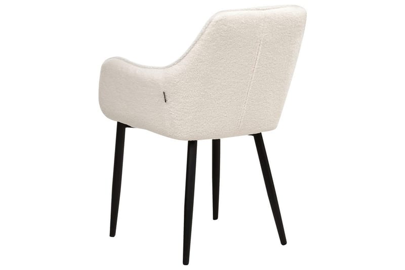 Set med 2 matstolar Alden - Vit, Svart - Möbler - Vardagsrum - Stolar & sittmöbler - Karmstolar