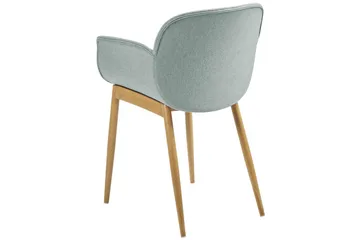 Set med 2 matstolar Alice - Grönt, ljust trä - Möbler - Vardagsrum - Stolar & sittmöbler - Karmstolar