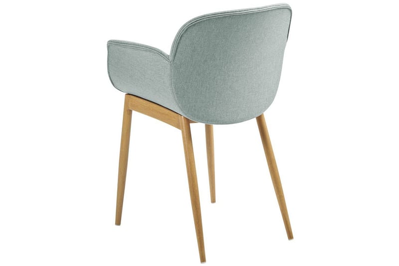 Set med 2 matstolar Alice - Grönt, ljust trä - Möbler - Vardagsrum - Stolar & sittmöbler - Karmstolar