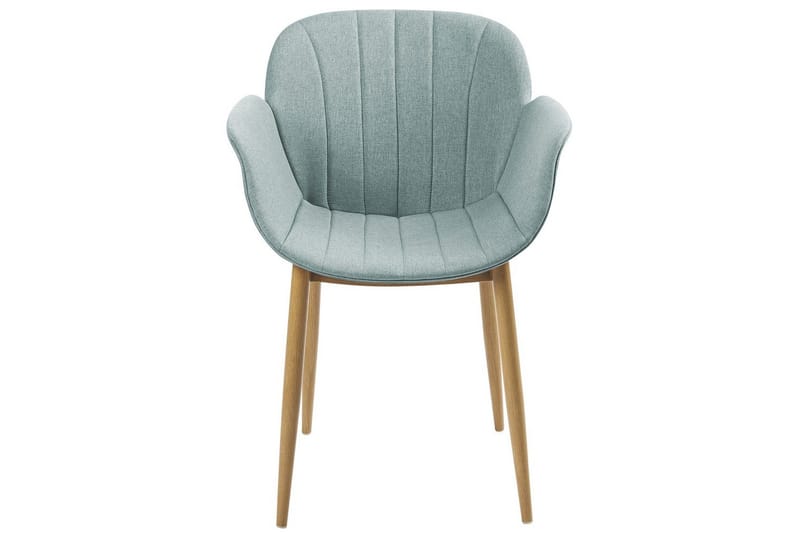 Set med 2 matstolar Alice - Grönt, ljust trä - Möbler - Vardagsrum - Stolar & sittmöbler - Karmstolar