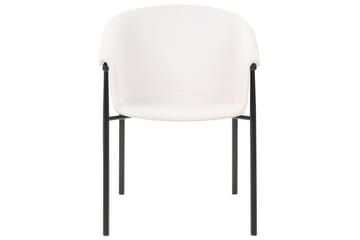 Set med 2 matstolar Ames - Beige, svart - Möbler - Vardagsrum - Stolar & sittmöbler - Karmstolar