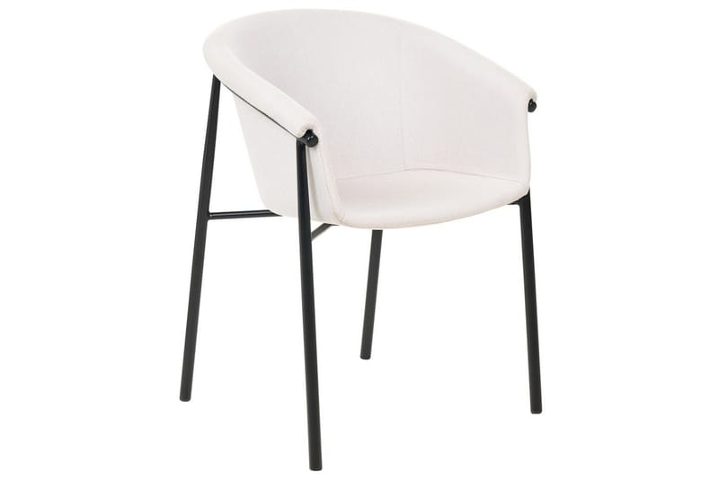 Set med 2 matstolar Ames - Beige, svart - Möbler - Vardagsrum - Stolar & sittmöbler - Karmstolar