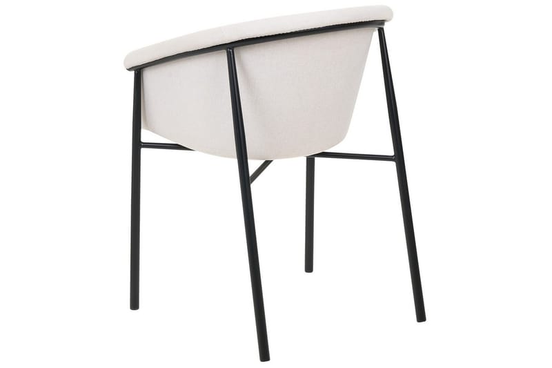 Set med 2 matstolar Ames - Beige, svart - Möbler - Vardagsrum - Stolar & sittmöbler - Karmstolar