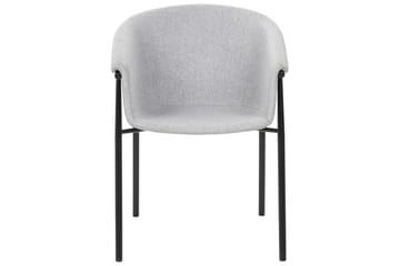 Set med 2 matstolar Ames - Grå, svart - Möbler - Vardagsrum - Stolar & sittmöbler - Karmstolar