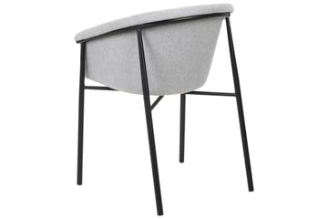 Set med 2 matstolar Ames - Grå, svart - Möbler - Vardagsrum - Stolar & sittmöbler - Karmstolar