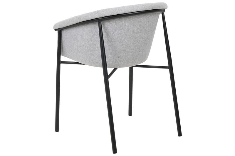 Set med 2 matstolar Ames - Grå, svart - Möbler - Vardagsrum - Stolar & sittmöbler - Karmstolar