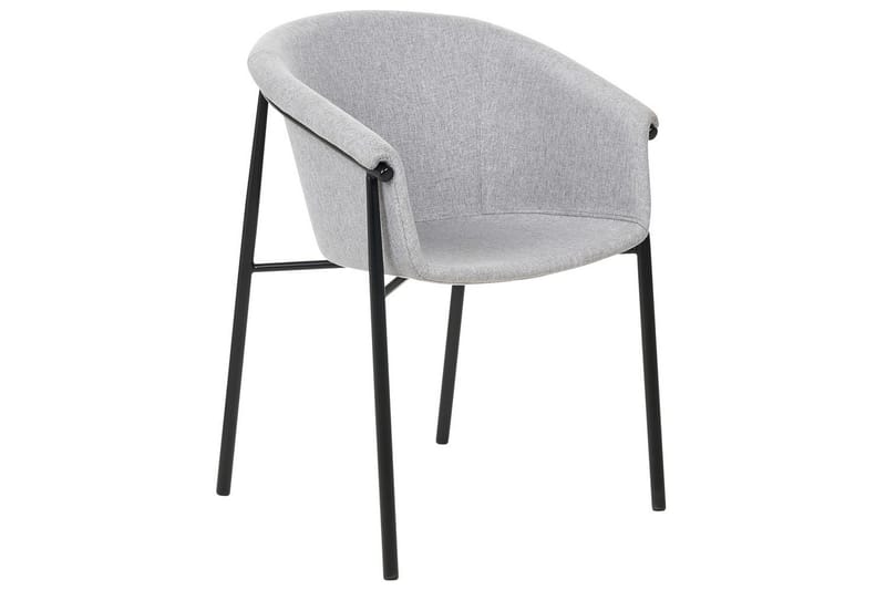 Set med 2 matstolar Ames - Grå, svart - Möbler - Vardagsrum - Stolar & sittmöbler - Karmstolar