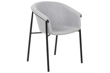 Set med 2 matstolar Ames - Grå, svart - Möbler - Vardagsrum - Stolar & sittmöbler - Karmstolar