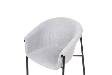 Set med 2 matstolar Ames - Grå, svart - Möbler - Vardagsrum - Stolar & sittmöbler - Karmstolar