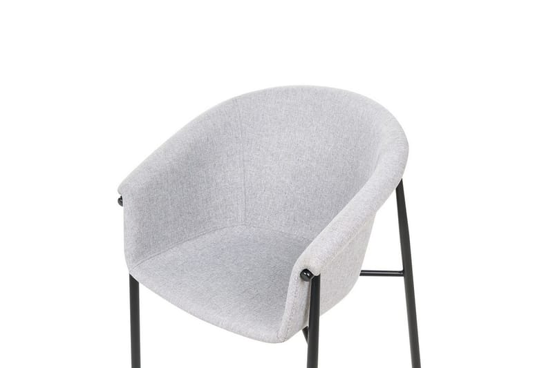 Set med 2 matstolar Ames - Grå, svart - Möbler - Vardagsrum - Stolar & sittmöbler - Karmstolar