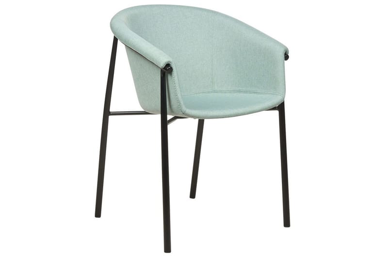 Set med 2 matstolar Ames - Grön, Svart - Möbler - Vardagsrum - Stolar & sittmöbler - Karmstolar