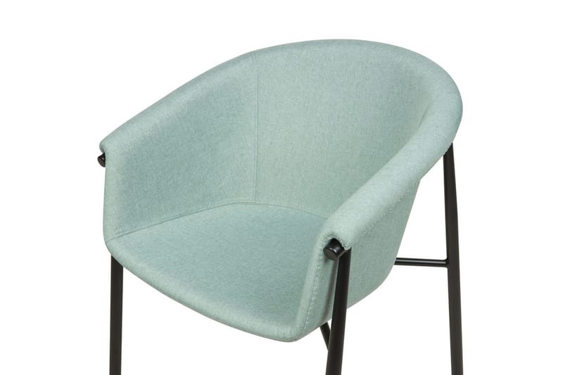 Set med 2 matstolar Ames - Grön, Svart - Möbler - Vardagsrum - Stolar & sittmöbler - Karmstolar