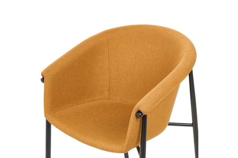 Set med 2 matstolar Ames - Orange, svart - Möbler - Vardagsrum - Stolar & sittmöbler - Karmstolar