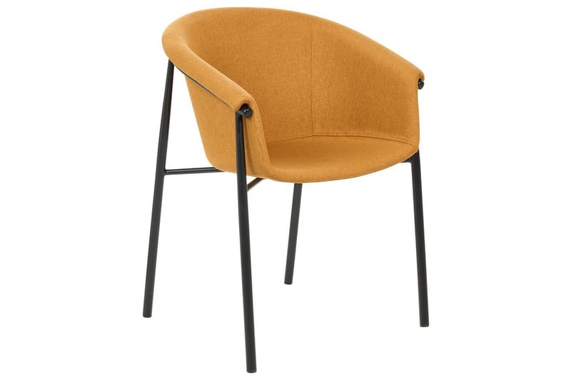 Set med 2 matstolar Ames - Orange, svart - Möbler - Vardagsrum - Stolar & sittmöbler - Karmstolar
