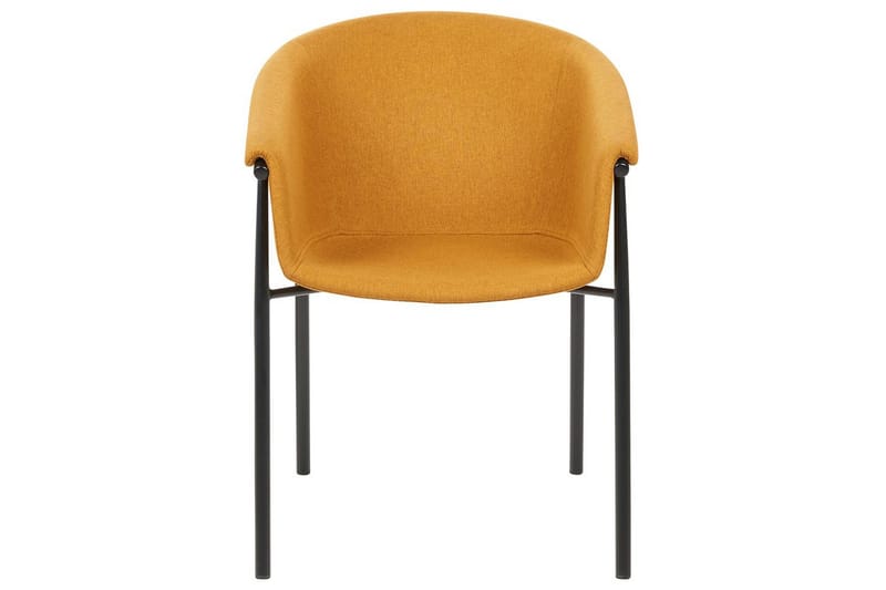 Set med 2 matstolar Ames - Orange, svart - Möbler - Vardagsrum - Stolar & sittmöbler - Karmstolar