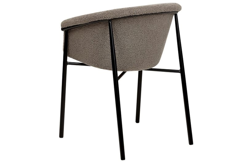 Set med 2 matstolar Ames - Taupe, svart - Möbler - Vardagsrum - Stolar & sittmöbler - Karmstolar