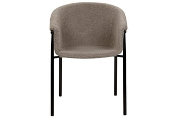 Set med 2 matstolar Ames - Taupe, svart - Möbler - Vardagsrum - Stolar & sittmöbler - Karmstolar