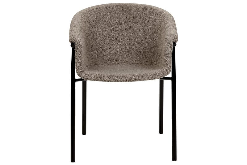 Set med 2 matstolar Ames - Taupe, svart - Möbler - Vardagsrum - Stolar & sittmöbler - Karmstolar