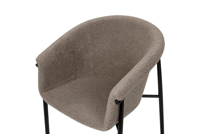 Set med 2 matstolar Ames - Taupe, svart - Möbler - Vardagsrum - Stolar & sittmöbler - Karmstolar