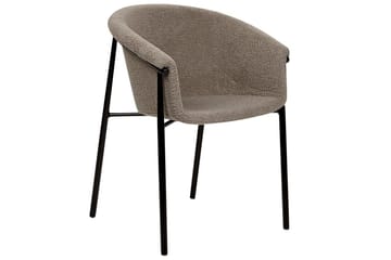 Set med 2 matstolar Ames - Taupe, svart - Möbler - Vardagsrum - Stolar & sittmöbler - Karmstolar