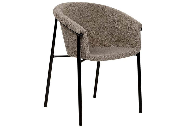 Set med 2 matstolar Ames - Taupe, svart - Möbler - Vardagsrum - Stolar & sittmöbler - Karmstolar
