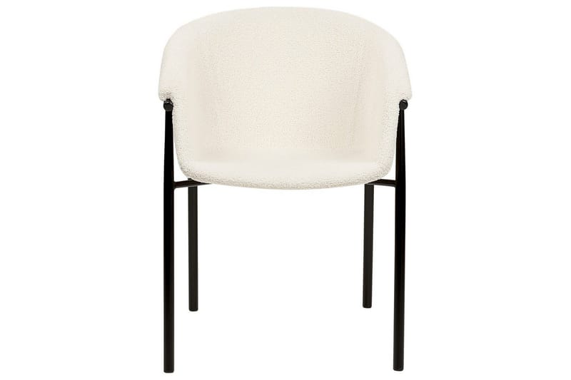 Set med 2 matstolar Ames - Vit, Svart - Möbler - Vardagsrum - Stolar & sittmöbler - Karmstolar