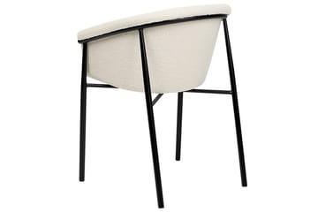 Set med 2 matstolar Ames - Vit, Svart - Möbler - Vardagsrum - Stolar & sittmöbler - Karmstolar