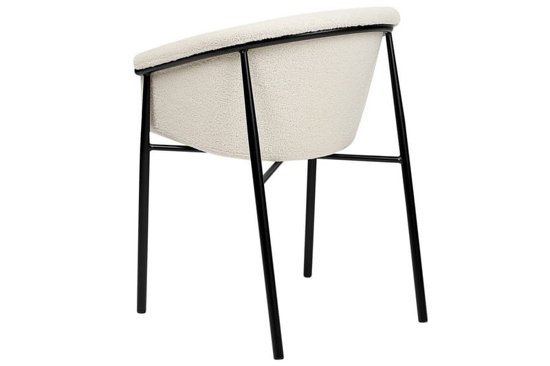 Set med 2 matstolar Ames - Vit, Svart - Möbler - Vardagsrum - Stolar & sittmöbler - Karmstolar