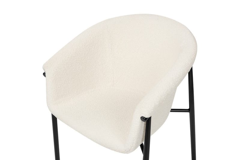 Set med 2 matstolar Ames - Vit, Svart - Möbler - Vardagsrum - Stolar & sittmöbler - Karmstolar