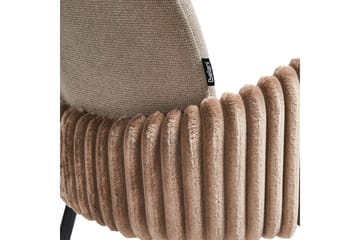 Set med 2 matstolar Amity - Beige, svart, brun - Möbler - Vardagsrum - Stolar & sittmöbler - Karmstolar