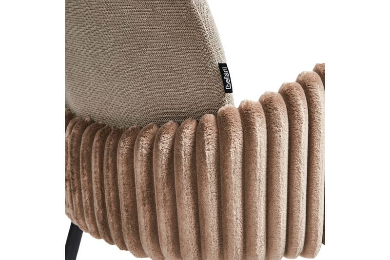 Set med 2 matstolar Amity - Beige, svart, brun - Möbler - Vardagsrum - Stolar & sittmöbler - Karmstolar