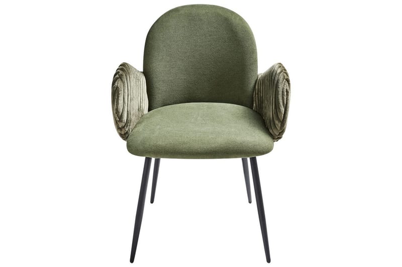 Set med 2 matstolar Amity - Grön, Svart - Möbler - Vardagsrum - Stolar & sittmöbler - Karmstolar