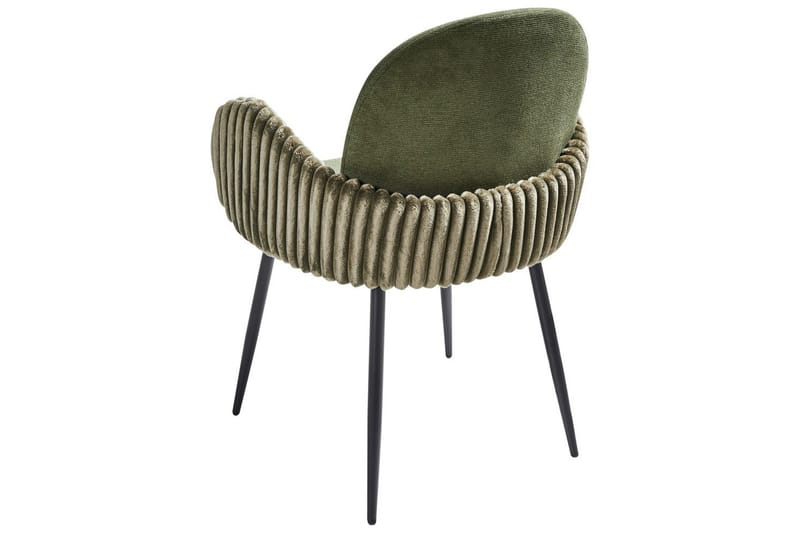 Set med 2 matstolar Amity - Grön, Svart - Möbler - Vardagsrum - Stolar & sittmöbler - Karmstolar