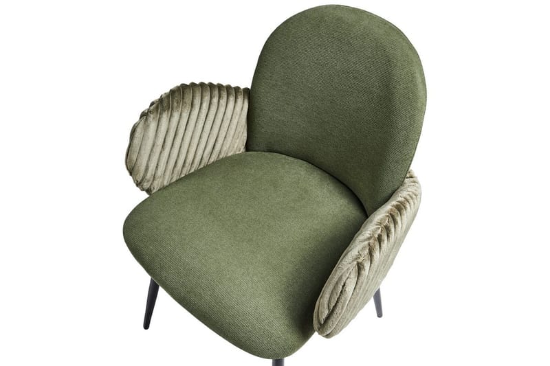 Set med 2 matstolar Amity - Grön, Svart - Möbler - Vardagsrum - Stolar & sittmöbler - Karmstolar