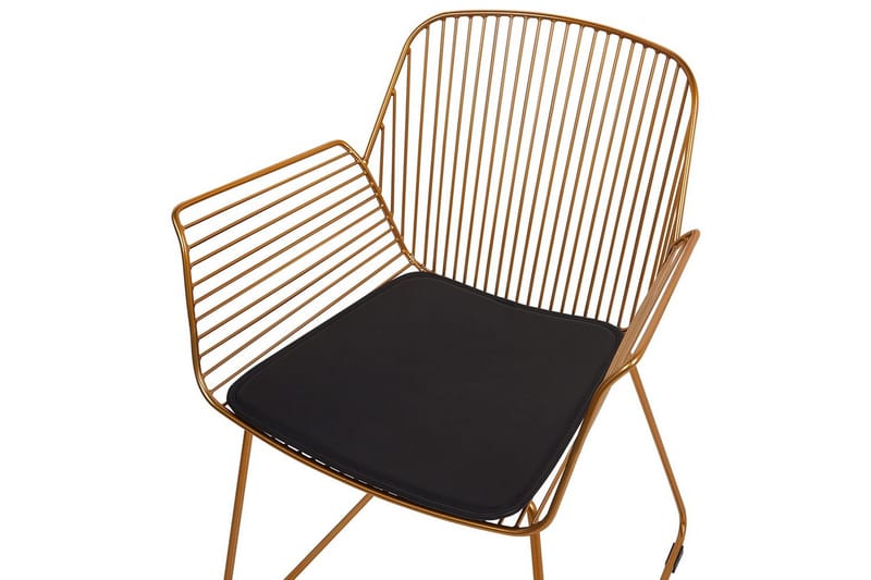 Set med 2 matstolar Appleton - Guld, svart - Möbler - Vardagsrum - Stolar & sittmöbler - Karmstolar