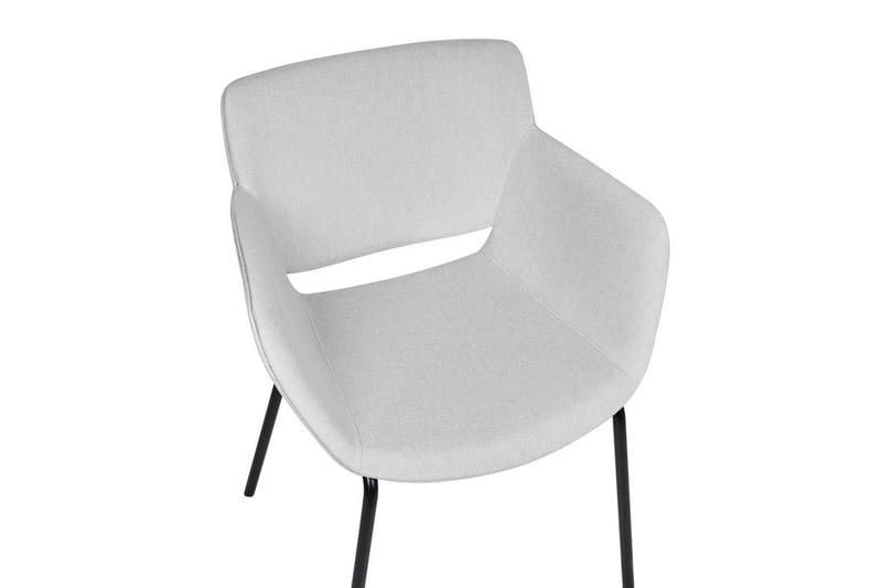 Set med 2 matstolar Axtel - Grå, svart - Möbler - Vardagsrum - Stolar & sittmöbler - Karmstolar