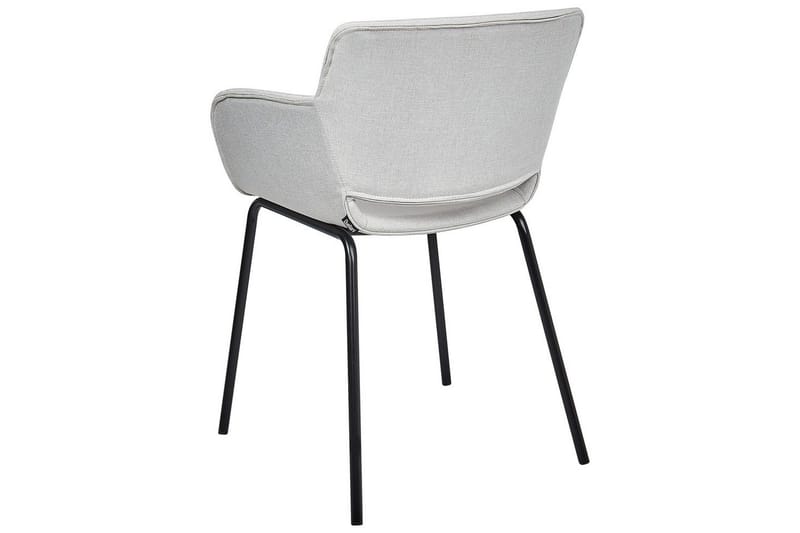 Set med 2 matstolar Axtel - Grå, svart - Möbler - Vardagsrum - Stolar & sittmöbler - Karmstolar