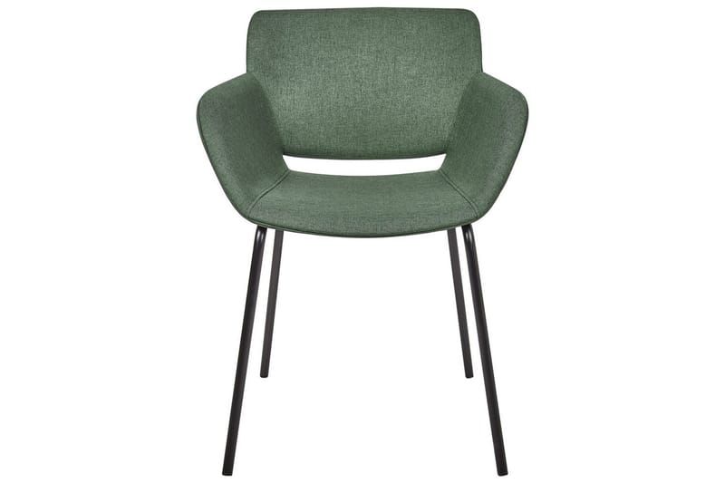 Set med 2 matstolar Axtel - Grön, Svart - Möbler - Vardagsrum - Stolar & sittmöbler - Karmstolar