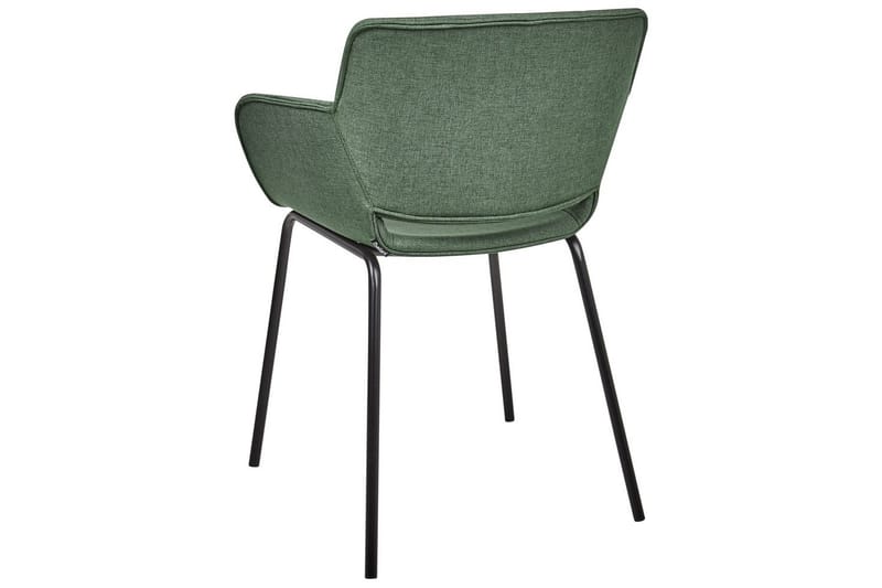 Set med 2 matstolar Axtel - Grön, Svart - Möbler - Vardagsrum - Stolar & sittmöbler - Karmstolar