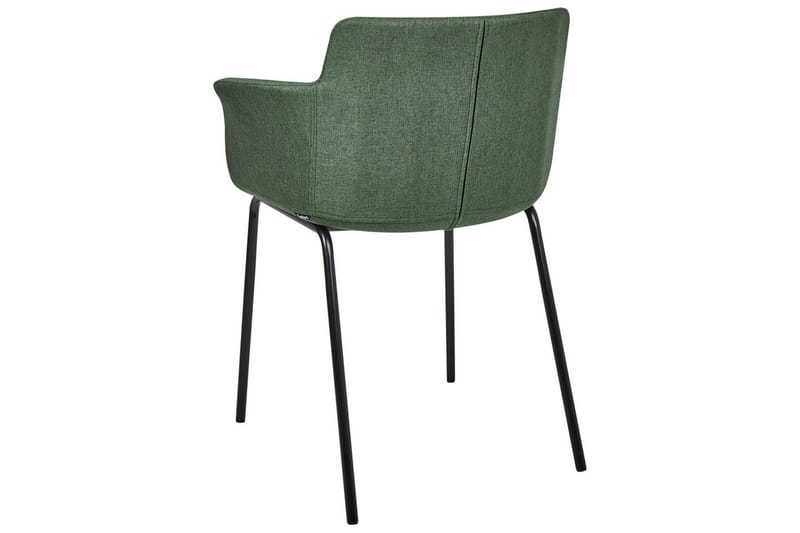Set med 2 matstolar Belfield - Grön, Svart - Möbler - Vardagsrum - Stolar & sittmöbler - Karmstolar
