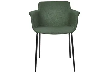 Set med 2 matstolar Belfield - Grön, Svart - Möbler - Vardagsrum - Stolar & sittmöbler - Karmstolar