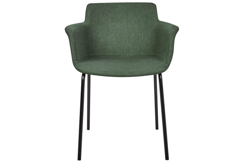 Set med 2 matstolar Belfield - Grön, Svart - Möbler - Vardagsrum - Stolar & sittmöbler - Karmstolar