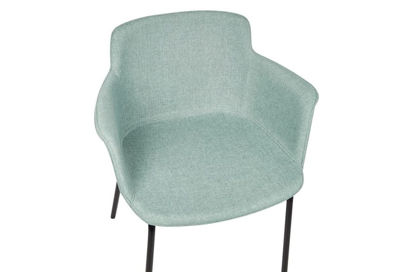 Set med 2 matstolar Belfield - Mintgrön, Svart - Möbler - Vardagsrum - Stolar & sittmöbler - Karmstolar