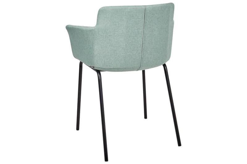 Set med 2 matstolar Belfield - Mintgrön, Svart - Möbler - Vardagsrum - Stolar & sittmöbler - Karmstolar