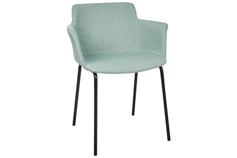 Set med 2 matstolar Belfield - Mintgrön, Svart - Möbler - Vardagsrum - Stolar & sittmöbler - Karmstolar